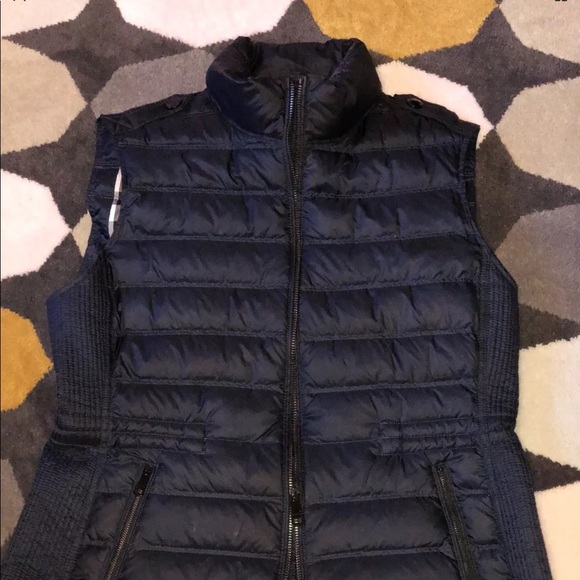 womens burberry vest